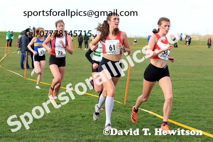 Womens under-20s 2022 Northern Cross Country Champs., Pontefract. Photo: David T. Hewitson/Sports for All Pics